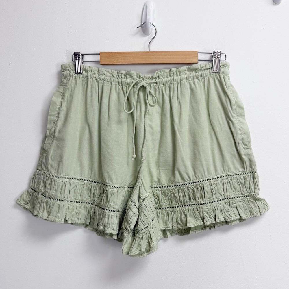 Free People Shorts Womens Small Light Green Cambridge Pull On NWT